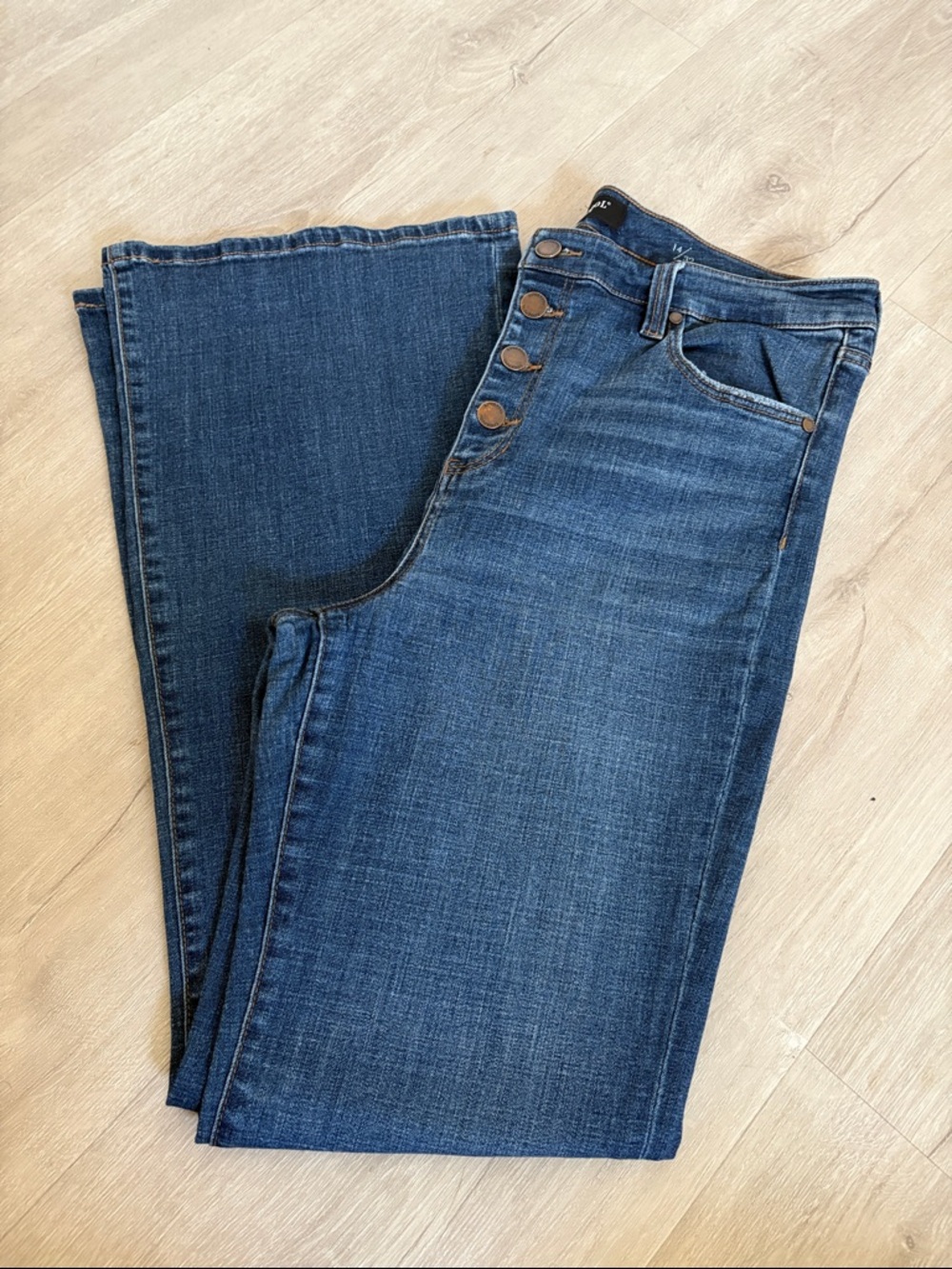 Liverpool Women's bootcut Jeans in Dark Blue Denim